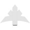 Ekena Millwork Alberta Architectural Grade PVC Gable Bracket, 36"W x 22 1/2"H x 2"D x 6"F, 15/12 Pitch GBP036X23X0206ALB00 - alternate 4